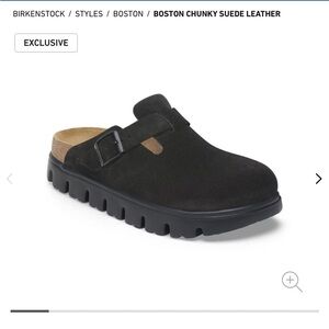 Birkenstock Boston Chunky Suede Leather Clogs